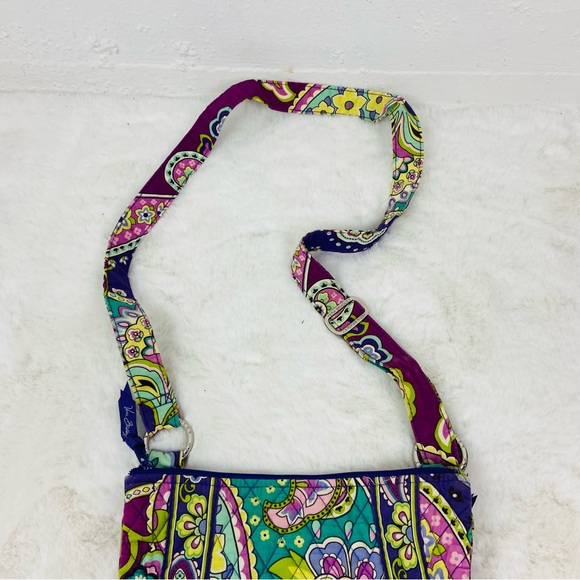 Vera Bradley colorful paisley Hipster Crossbody vibrant Heather pattern - Picture 5 of 16